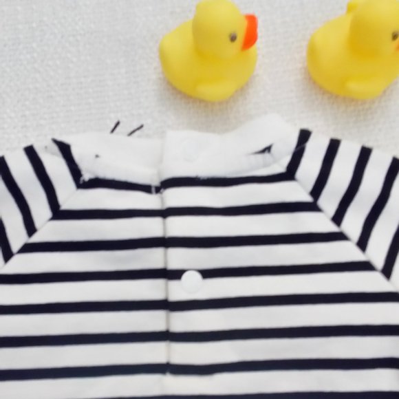 Miles BLACK & WHITE STRIPED CREW NECK SWEATER - Picture 3 of 7